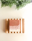 Five Botanical Soaps with Beechwood Soap Dish
