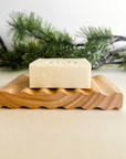 Five Botanical Soaps with Beechwood Soap Dish