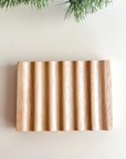 Five Botanical Soaps with Beechwood Soap Dish