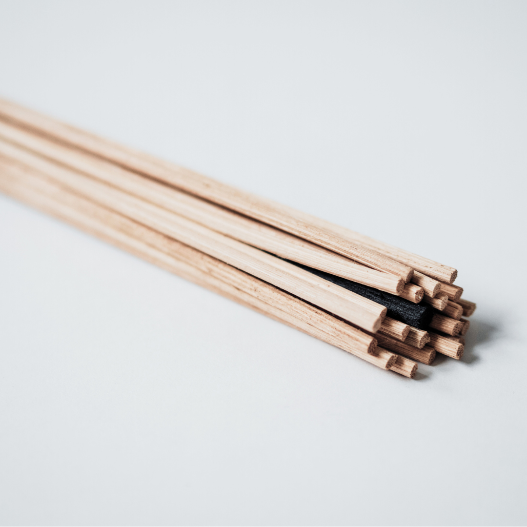 Natural Rattan Reed Sticks x 10