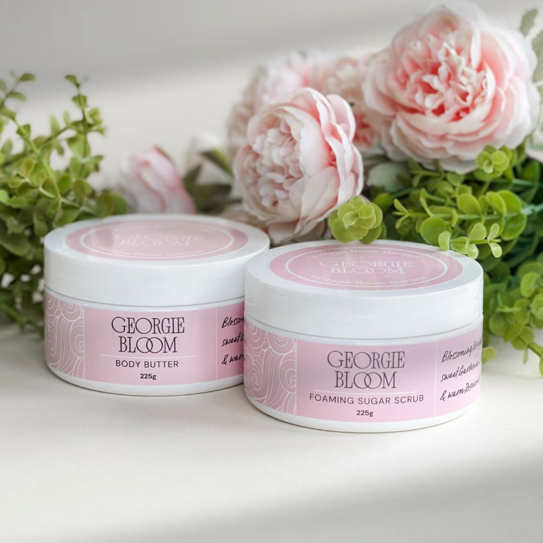 Vintage Rose Garden Body Butter and Scrub Duo